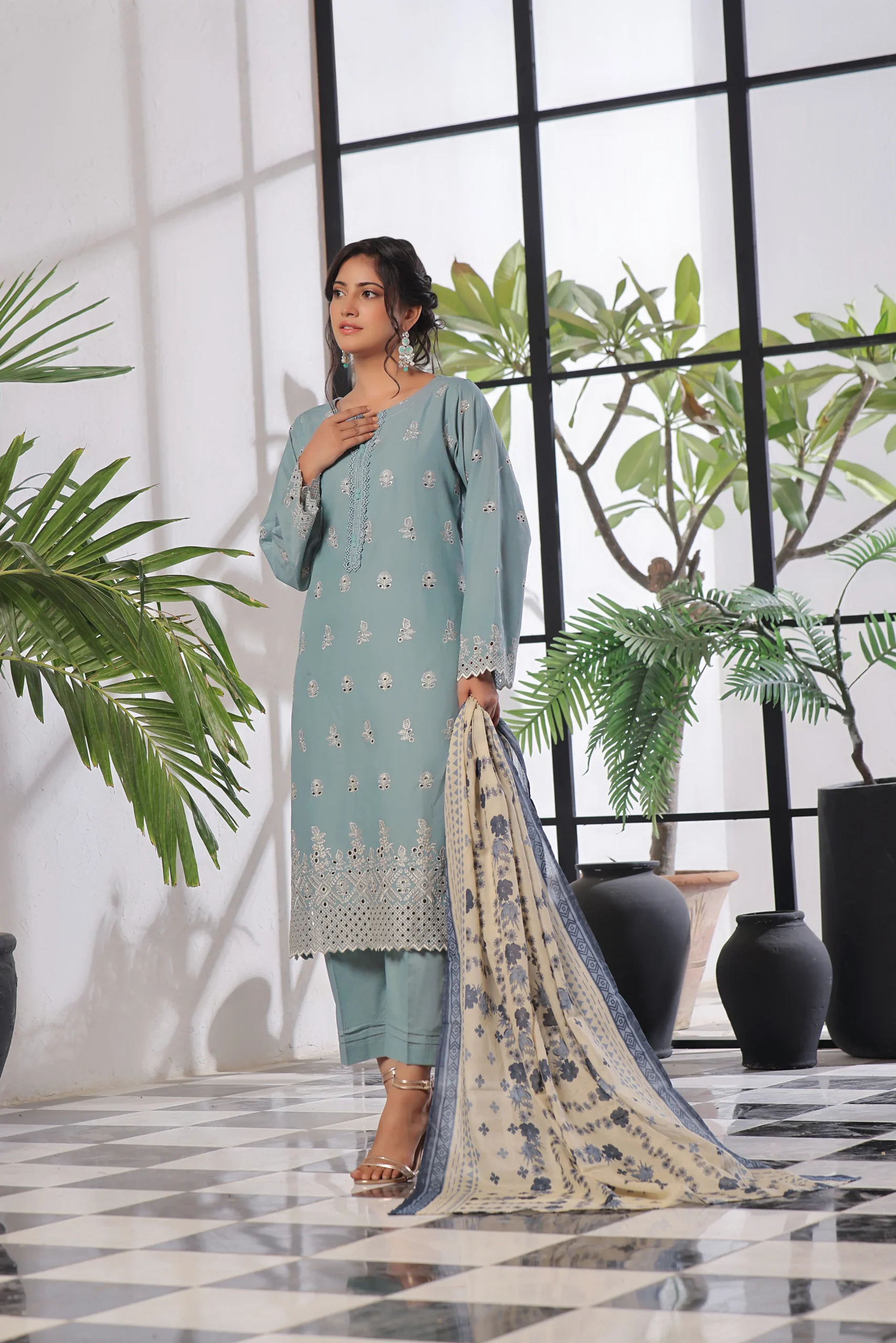 Cutwork Embroidered Collection D-08