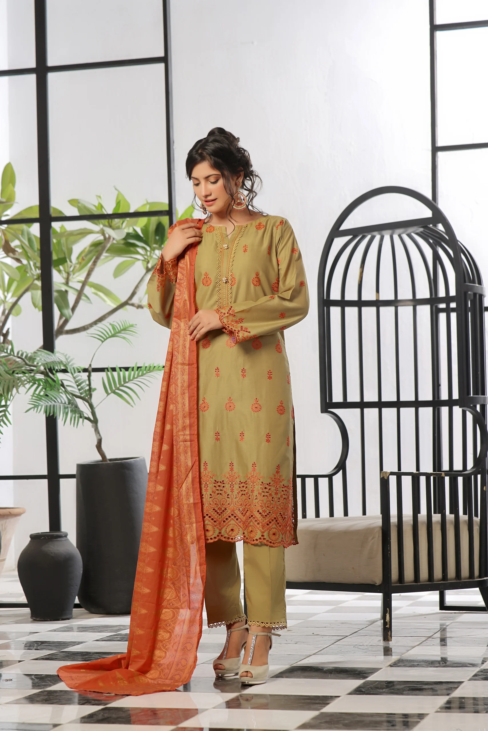 Cutwork Embroidered Collection D-10